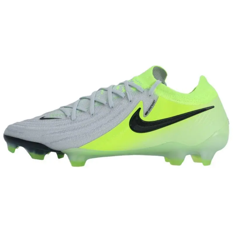 Nike Phantom GX 2 Elite FG Mad Voltage Pack Durable Non-slip Soccer Cleats Men's Metallic Silver Volt Black FJ2559-003