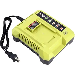 OP401 Fast Charger Replacement for Ryobi 40V Battery Charger Compatible with Ryobi 40V Battery OP4060 OP4050 OP4040 OP4030 OP4020