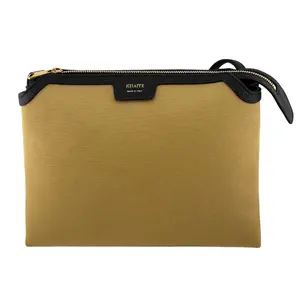 Pre-owned KHAITE Canvas Crossbody Bags Tan/Black Handbag