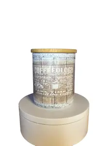 Coffee Shop Daydreams Decorative Scented Soy Wax Sublimation Candle