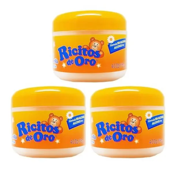 Ricitos de Oro Chamomile Hair Gel -Preserves Natural Color, Non-Greasy, Alcohol Free, Hypoallergenic, Tear-Free, Gentle Daily Use - Baby, Kids Hair Gel, Toddler - 4.05 Oz, 3-Pack