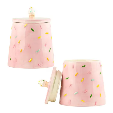 10 Strawberry Street Set of 2 Summer Fun Canisters