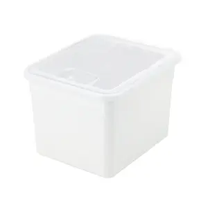 212 MAIN Richell 41011 Plastic Pet Stuff Organiser, 4.2 Gal Medium Stackable Bin, Flip Lid & Moisture Seal Silicone Storage Container