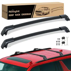 Nilight Adjustable Aluminum Roof Rack Cross Bars - Car Accessories for Chevrolet Tahoe Suburban, GMC Yukon, Cadillac Escalade 2021-2024 Vehicle, Cargo Carrier, Luggage Box, Kayak Holder, Tent Roof Ladder Rack Car Trunk Storage