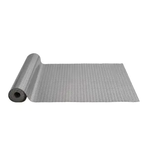 VEVOR Garage Floor Mat,  157.48 x 59.05 inch PVC Garage Flooring Roll, Non-slip Diamond Texture, 64.58 sq.ft Covering Space, Garage Mats for Under Cars, for Gyms Boats Car Trailer, Silver