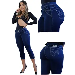 8218 Capri High waits butt lifter Colombianos Cintura Alta Levanta Cola pescador tobillero ankle