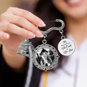 Graduation Photo Lapel Pin, Graduation Gifts For Daughter, Class of 2026 Memorial Charm, Custom Photo Graduation 2026 Gown Pin, Senior Gift