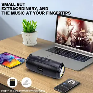 I-fi Portable Desktop Speaker, Stereo Subwoofer with Bass Enhancement, Desktop Computer Speaker, Suitable for Notebook Computers, Button Control, Double Speaker Configuration, HIFI Surround, with Shoulder Straps for Easy Travel And Carrying!