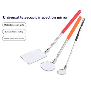 Stainless Steel Magnetic Foldable Telescopic Underbody Inspection Mirror with 360° Rotation, Tools and Gadgets for Vehicle & Pipe Detection Work, Car Repair Use, Work Tools