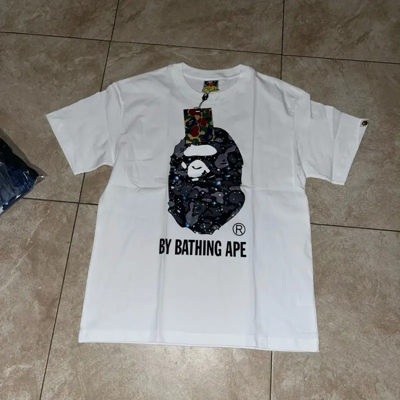 Menswear casual streetwear short sleeve shirt Bape