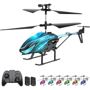 RC Helicopter, te Control Helicopter for Kids & Adults, 7+1 LED Light Modes, Altitude Hold, One-Key Start/Land and Auto Hover, te Control Toy for Ages 8+ Boys Girls