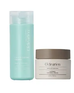 [OCLEARIEN] Cleared Enzyme Cleanser + Layered Natural Cream Daily Care Set
