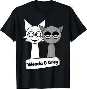 Sprunki Wenda and Gray toys for Boys and Girls T-Shirt