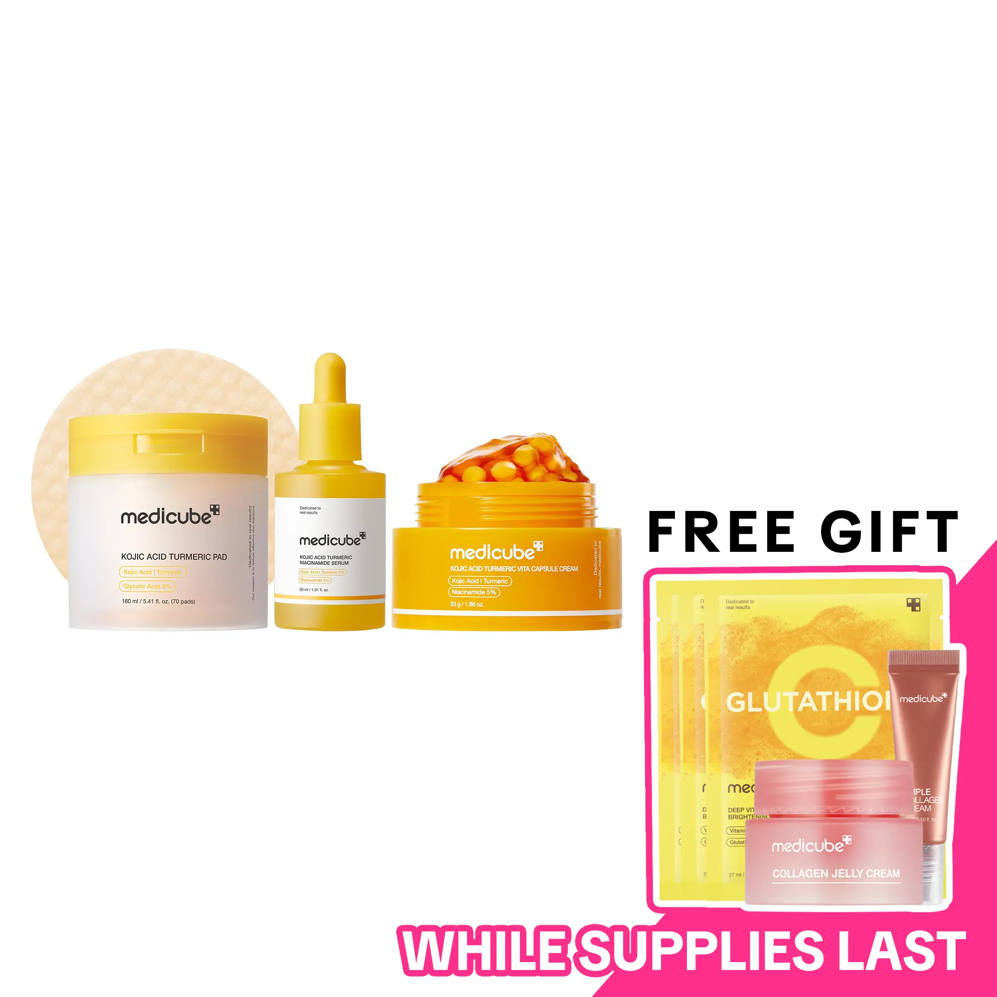 Kojic Acid Turmeric Power Duo for Face & body | Ideal for Troubled Skin & Use After Spot Care | Soothing & Calming with Kojic Acid, Turmeric, Niacinamide