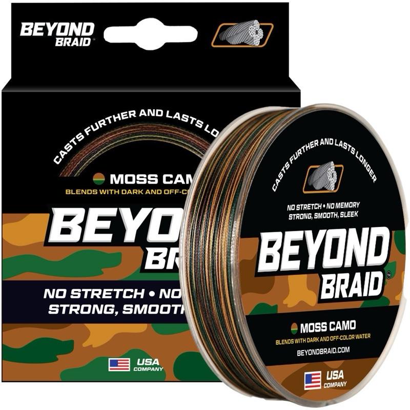 Beyond Braid Fishing Line - No Stretch Low Memory Abrasion Resistant Casts Further Lasts Longer