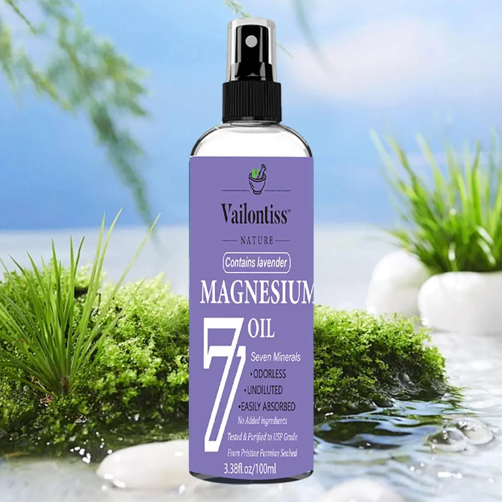 Magnesium Oil Spray, Foot Magnesium Oil Spray, Body & Massage Oil for Skin and Body, Topical Magnesium Supplement for Skin and Body, Soothing Oil, Soothing Care Oil, Body Oil Mist