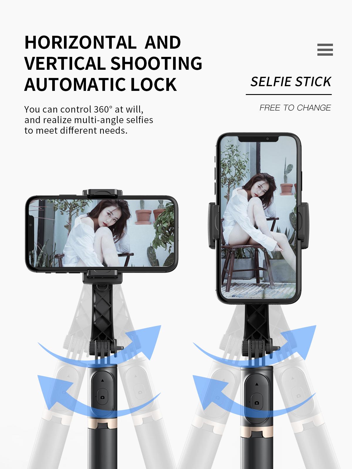 Handheld Gimbal Smartphone Bluetooth Handheld Stabilizer with Tripod Selfie Stick Folding Gimbal Android & Iphone Handheld Gimbal Smartphone Bluetooth Handheld Stabilizer with Tripod Selfie Stick Folding Gimbal Android & Iphone