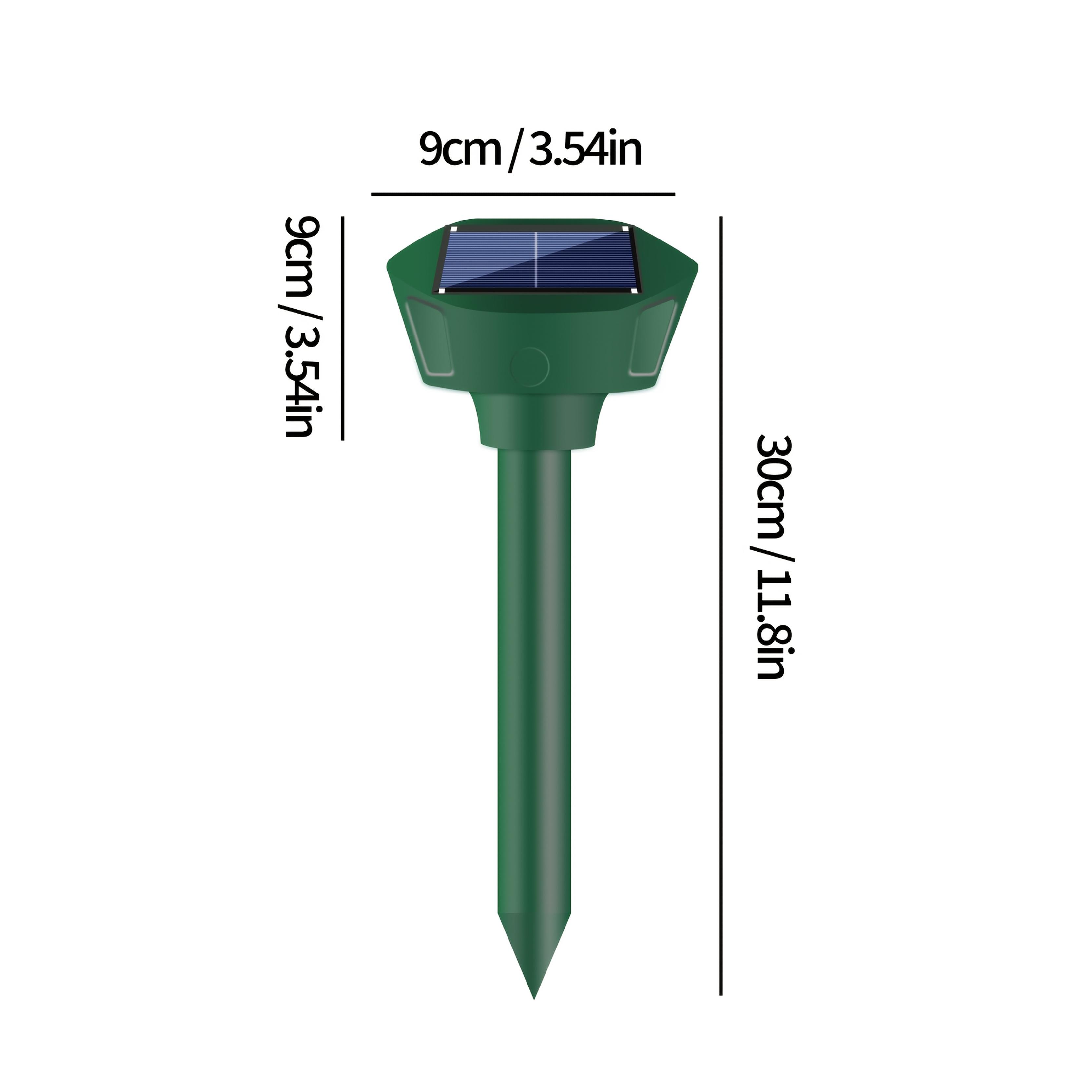 Outdoor Rat, Outdoor Snake for The Yard, Solar-Powered Animal Repeller That Drives Away Moles, Gophers, Snakes, Voles, And Other Underground Pests in The Garden Area