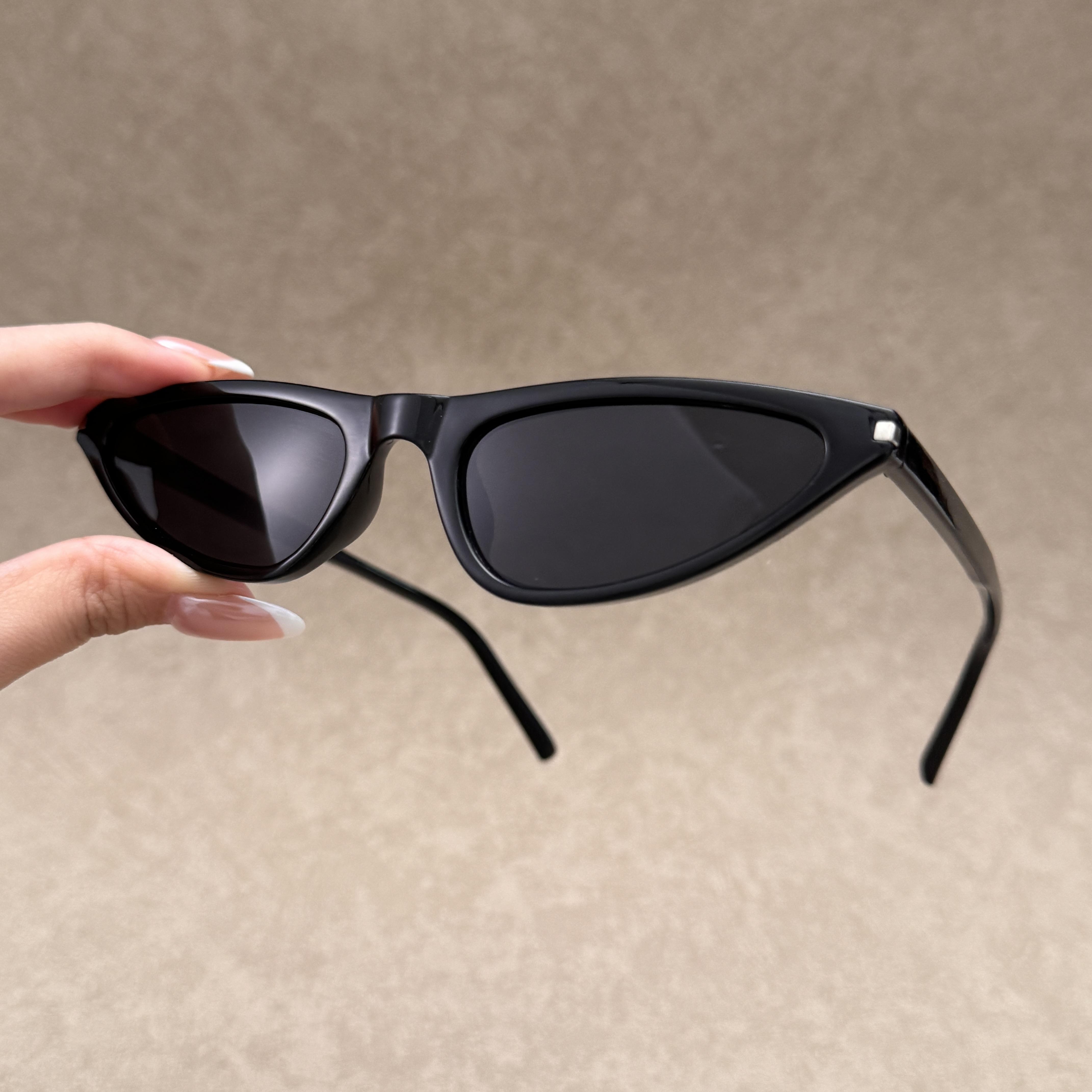 Women's Stylish Geometric Cat Eye Sunglasses - Lightweight Burgundy Frame, Dark Lenses, Sleek Modern Eyewear for Casual Outfits