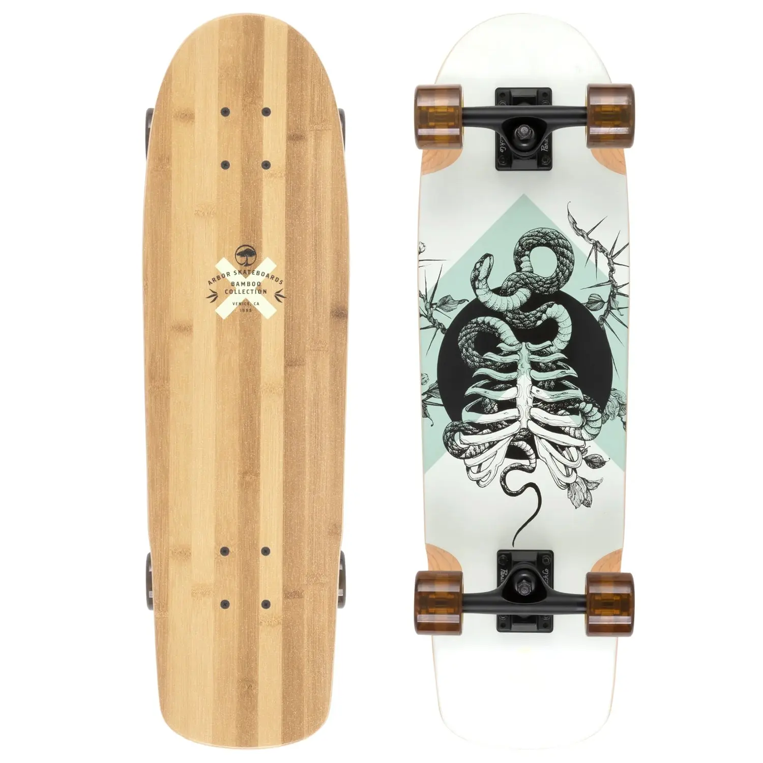 Arbor Longboards Cruiser Complete Bamboo Pilsner 8.25" x 28.75"