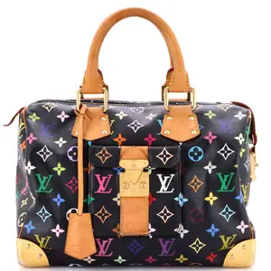 Pre-owned Louis Vuitton Canvas Coated Top Handle Bags Speedy Handbag Monogram Multicolor 30 by Rebag