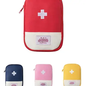Multifunctional Travel First Aid Kit EmergencySupplies,Portable Medicine Bag for OutdoorActivities, Stores Band-Aids, Cotton Swabs,Coins, Cards, Travel Safety Kit