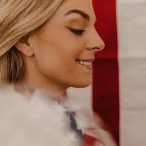 Stud Earrings with Opal Gems by Hey Zoe