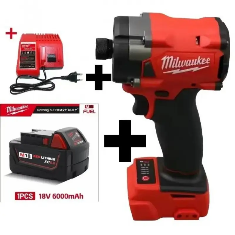 Milwaukee 18V Cordless Impact Portable Driver with Lithium Battery Brushless High Torque Impact Drill for Professionals and DIY Enthusiasts