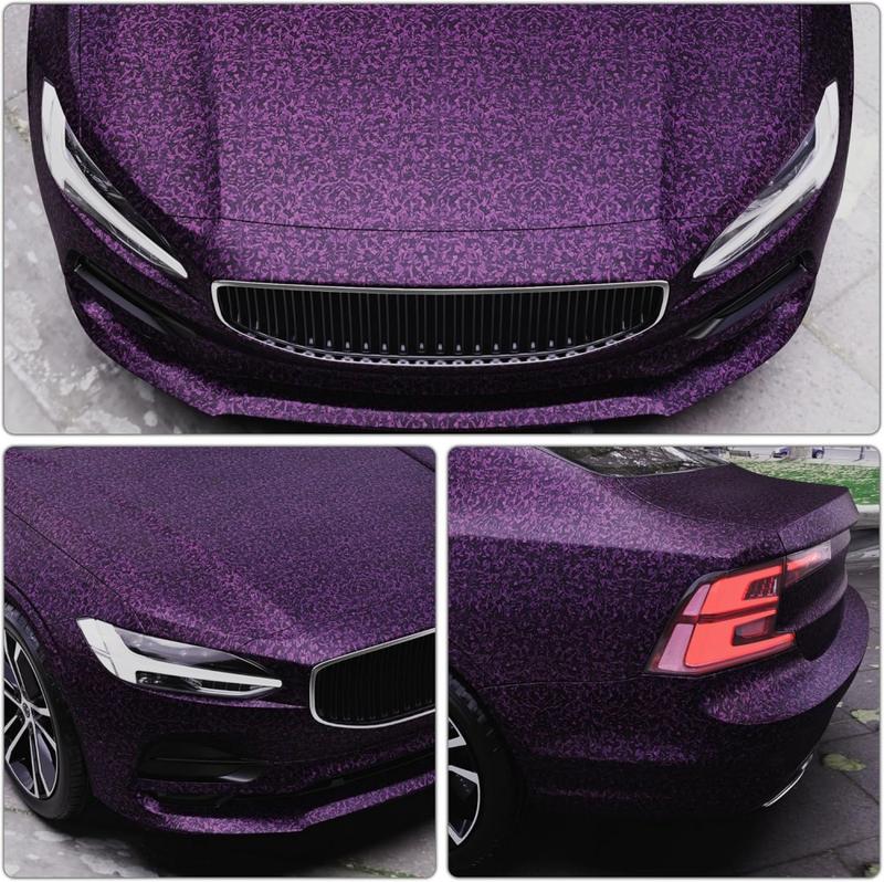 60" x 12" Car Body Vinyl Film Wrap Sticker With Tool Set, 5FT x 1FT Car Wrap Vinyl Roll with Air Release - Air Bubble Free (7D Matte Carbon Fibre)