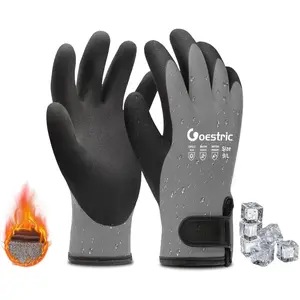 New Upgrade 100% Waterproof Winter Work Gloves for Men Women, Freezer Gloves with Grip for Shoveling Snow