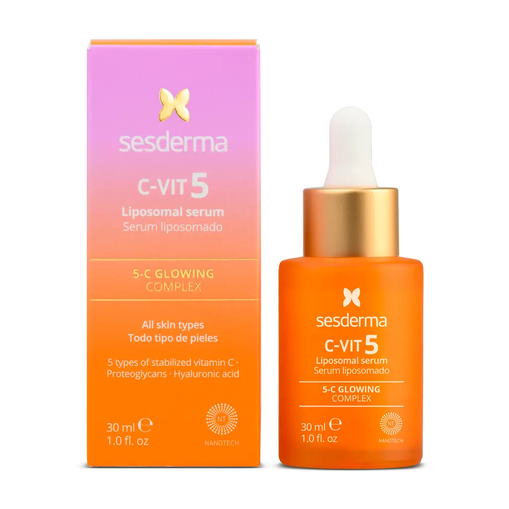 Sesderma C-VIT 5 Liposomal Serum with 5 Types of Vitamin C & Hyaluronic Acid for Radiance and Anti-Aging Effects 30ml Skin Repair Radiant