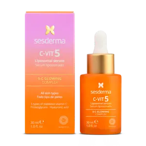 Sesderma C-VIT 5 Liposomal Serum with 5 Types of Vitamin C & Hyaluronic Acid for Radiance and Anti-Aging Effects 30ml