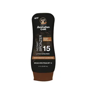 Australian Gold SPF 15 Lotion Sunscreen with Instant Bronzer  8oz 8oz