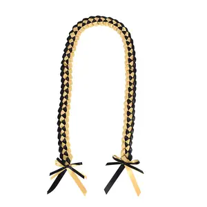 Durable Stylish Versatile Polyester Unisex 2026 Graduation Braided Ribbon Lei (1Pc), Multi-Color Honor Cord, Handmade Fashion Accessory Gift for Graduates, Perfect for Graduation Ceremony & Celebration Colorful summerwins