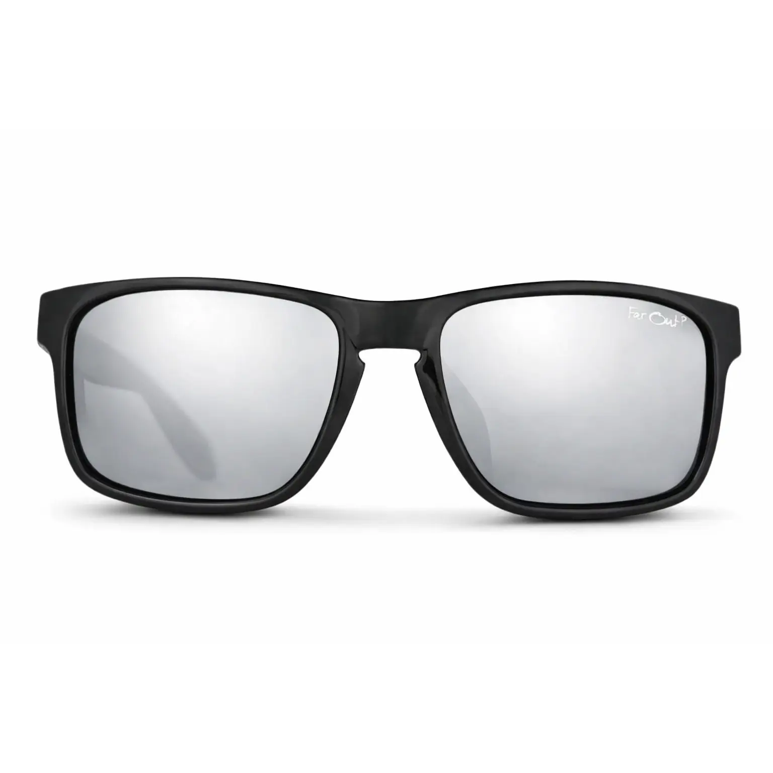 Black Polarized Mavericks Chrome Lens