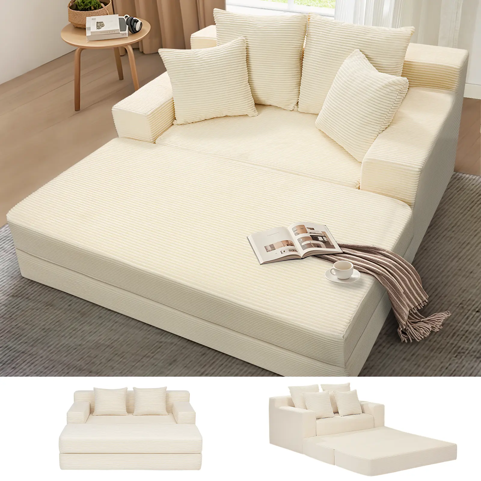 Sofa bed-Beige