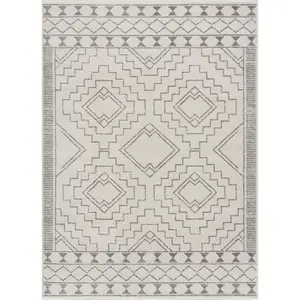 KMRSH-4614 Ivory Tribal Carpet - Limited Edition