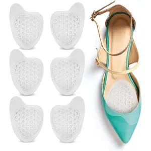 Clear Gel Ball of Foot Cushions, for Heels and Flats, 6 Count (3 Pairs)