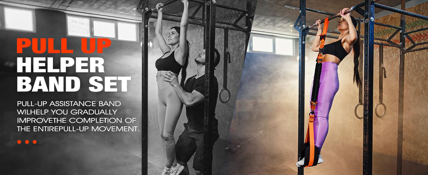 1 Set Pull Up Assisit Band, Adjustable Weight Knee Support Strength Training - Workout Straps at Home Gym Equipment, Strength Training Equipment