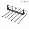 UFORU Layered Stainless Steel Pants Hanger - Lightweight Durable Space-Saving Hanging Holder, Efficient Organization Closet Essential, 12.0×11.0in Multifunctional Easy-to-Reposition Wardrobe Hangers & Pegs with Box Packaging