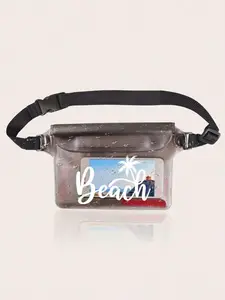 Large Capacity Waterproof Waist Bag, Adjustable Strap, PVC Material, Three-Layer Sealed Design, Touchscreen Compatible, Ideal for Beach Activities