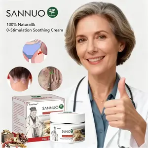 Natural Soothing Cream - Triple Action: Antibacterial & Itch-Relieving, Suitable for Eczema, Psoriasis & Dry Skin, Steroid-Free, Gently Protects Sensitive Skin