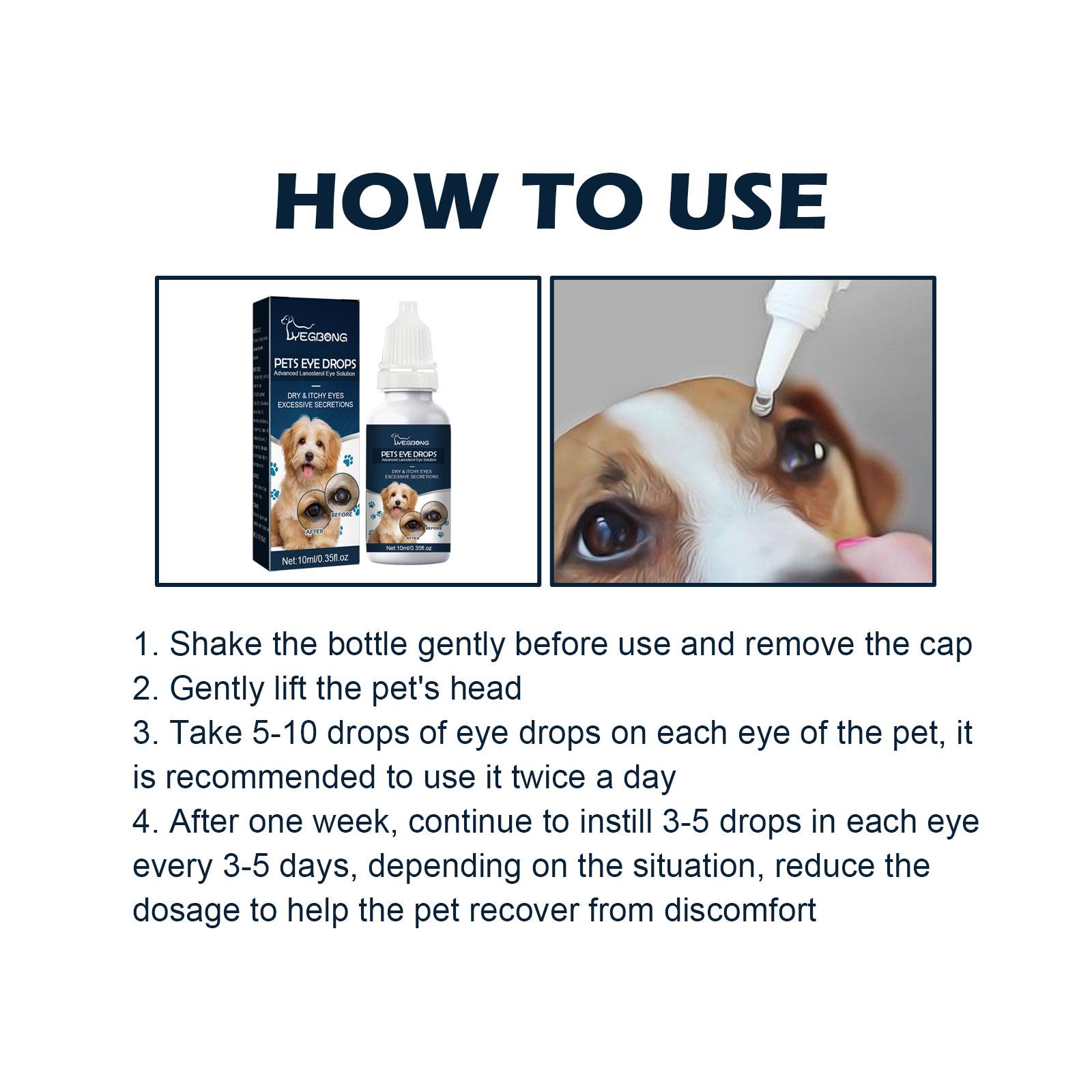 Pet Eye Drops,Dog and Cat Eye Wash | Eye Drops for Dogs and Cats to ...