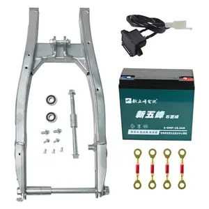 Dirt Pit Bike Rear Swing Arm Swingarm & 12V 20Ah for Offroad Motorcycle Scooter Pocket Monkey Trail Bike 125cc-200cc 14" upgrade to 16" Wheel