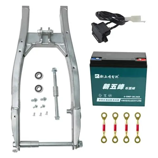 Dirt Pit Bike Rear Swing Arm Swingarm & 12V 20Ah for Offroad Motorcycle Scooter Pocket Monkey Trail Bike 125cc-200cc 14" upgrade to 16" Wheel