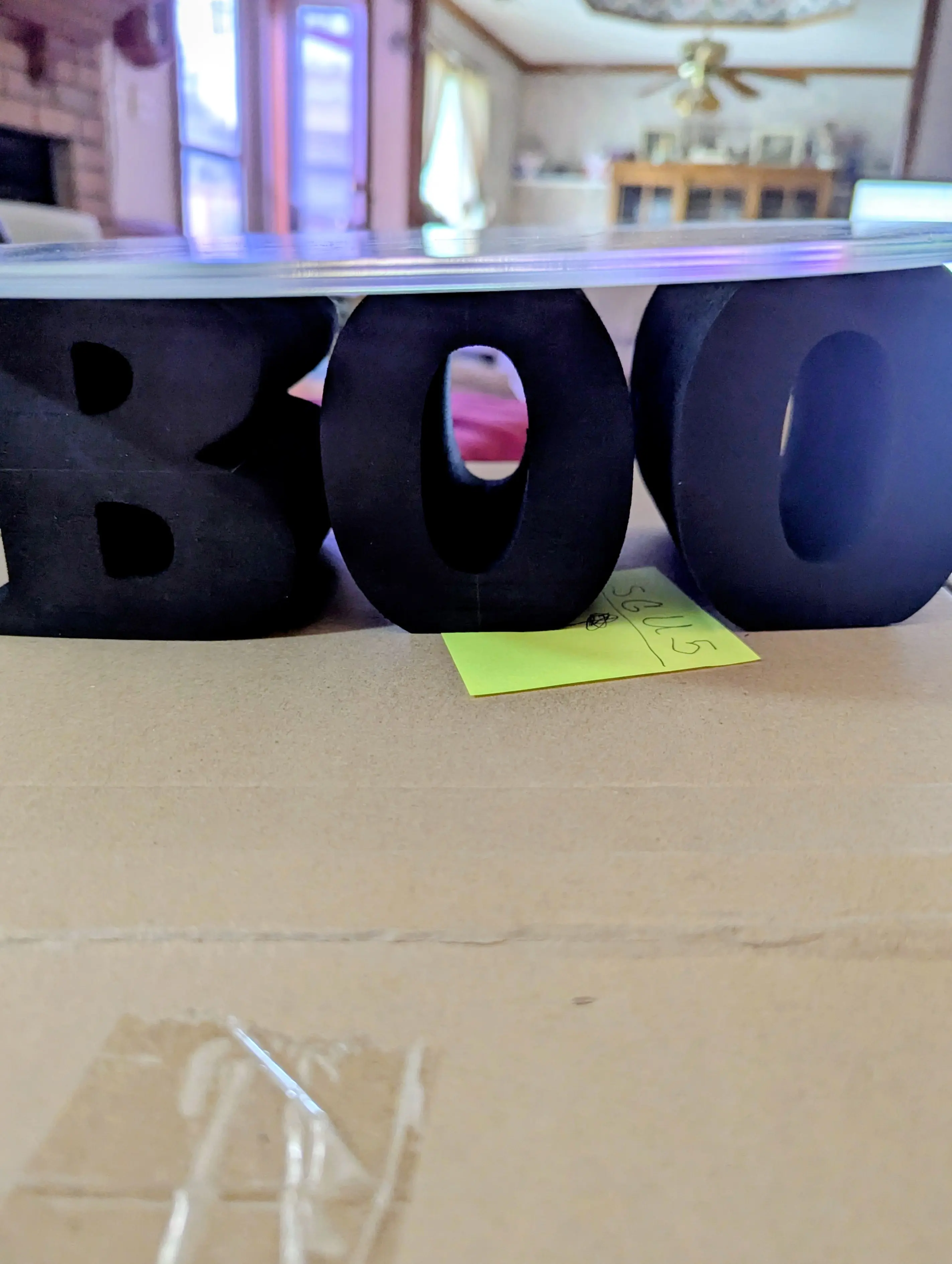 12" round BOO acrylic cake pedestal
