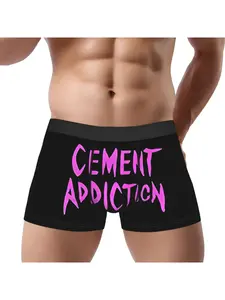 1 piece Cement Addiction Underpants Homme Panties Man Underwear Comfortable Shorts Boxer Briefs