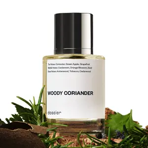 Woody Coriander, Dossier, Men Perfume, Eau de Parfum, 50ml, Coriander, Green Apple, Grapefruit, Cardamom, Basil, Cedarwood