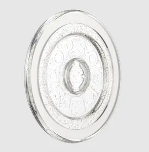 popsockets Clear Glitter Silver MagSafe Round Base
