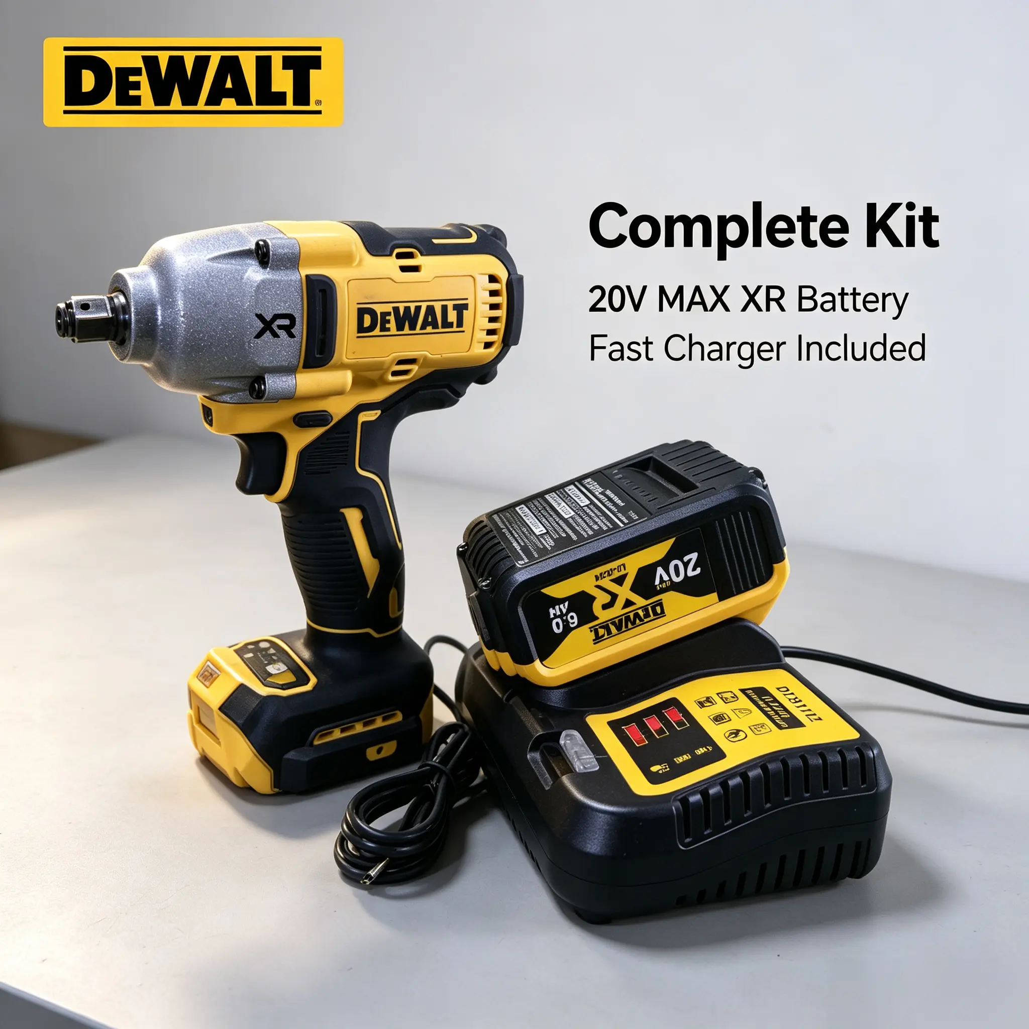 DeWALT DCF900 1/2" High Torque Impact Wrench, Brushless Power Tool with Hog Ring Anvil for Auto Repair
